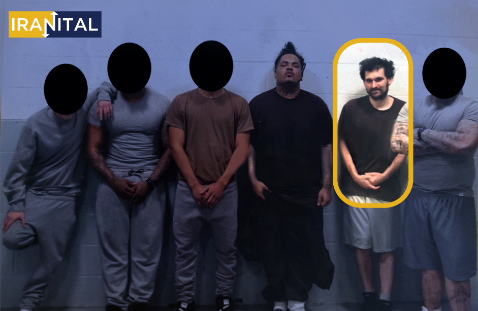 عکس سم بنکمن فرید در زندان منتشر شد؛ یکی از هم‌بندی‌ها او را گنگستر خطاب کرده‌است
